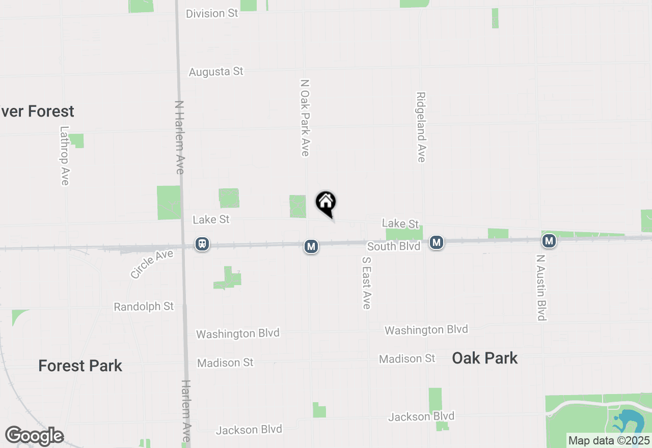 Map of 125 N Euclid Avenue #201, Oak Park, IL 60301