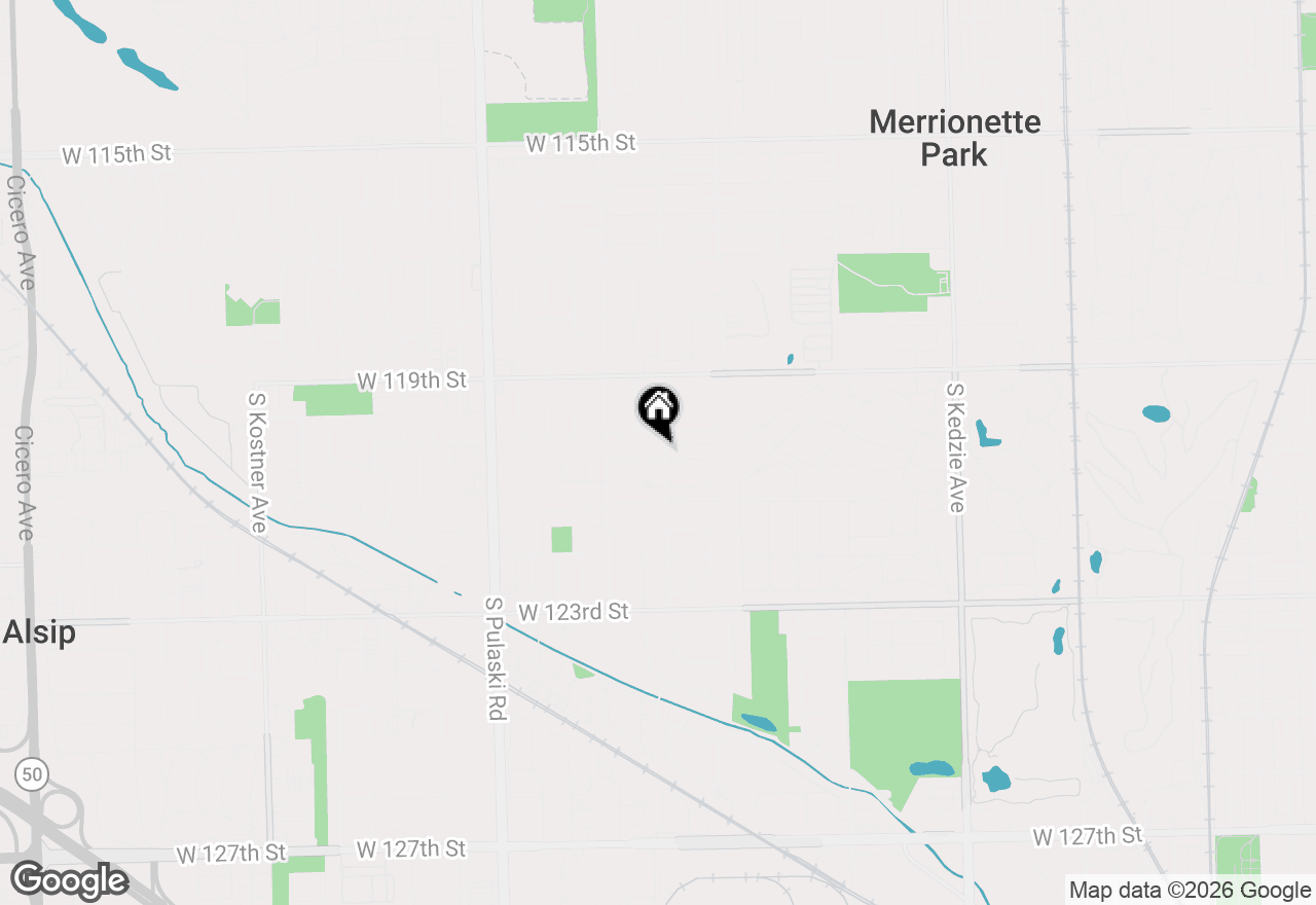 Map of 3700 W 120th Place, Alsip, IL 60803