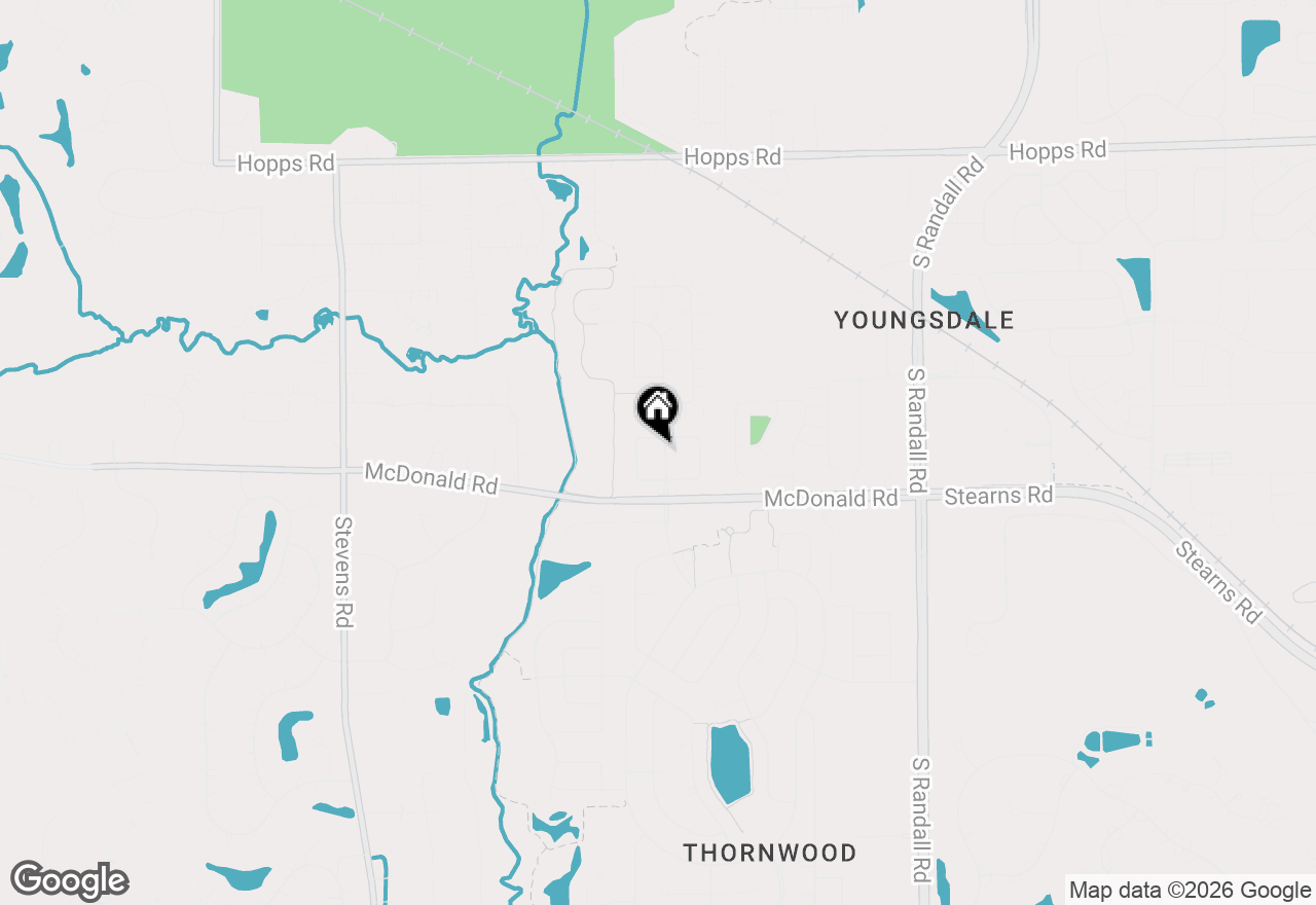 Map of 380 Thornwood Way, South Elgin, IL 60177