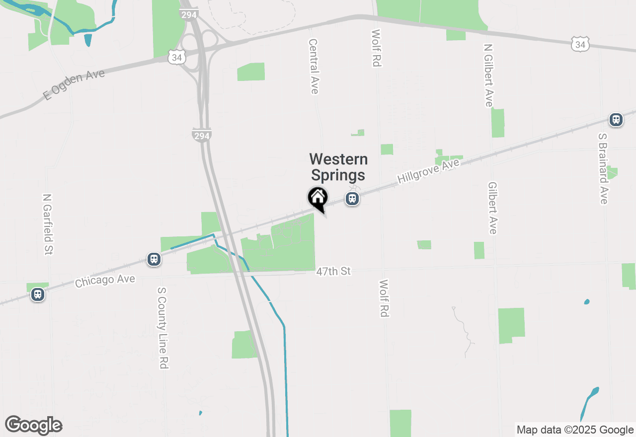 Map of 4489 Central Avenue, Western Springs, IL 60558