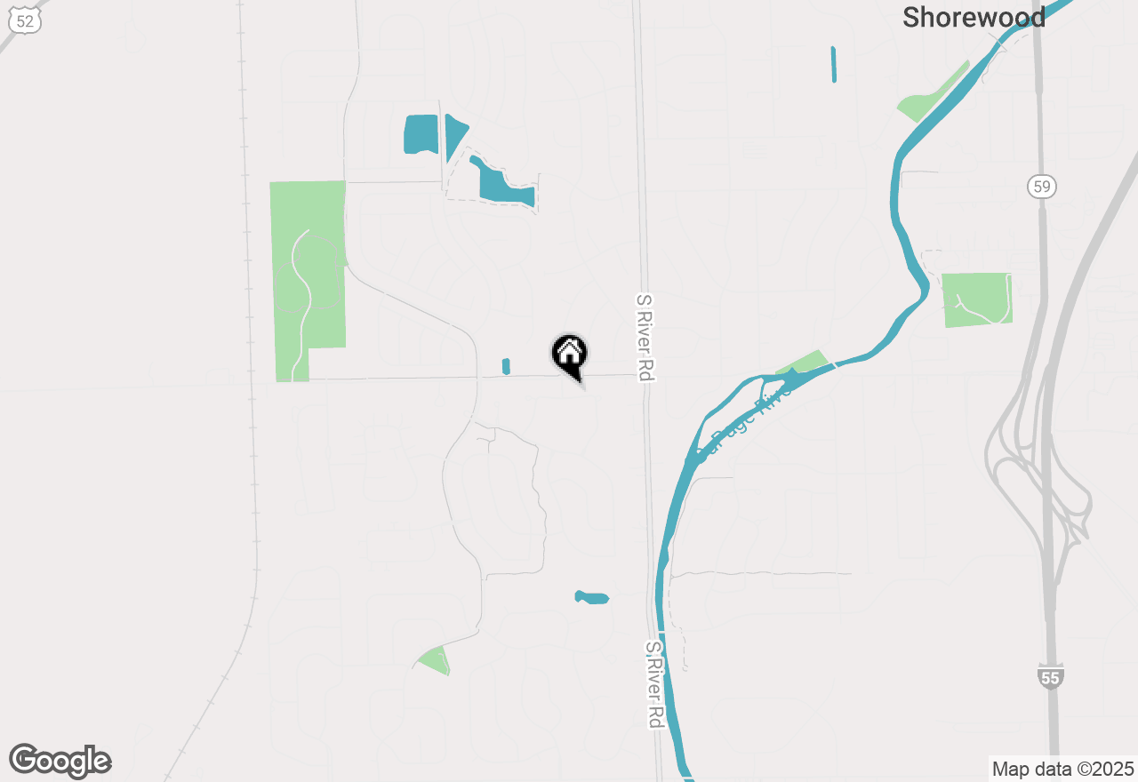 Map of 800 Diamond Head Drive E, Shorewood, IL 60404