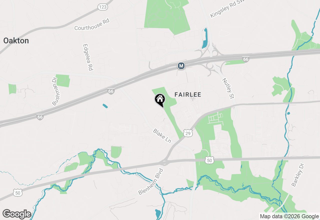 Map of 9626 Lindenbrook Street, Fairfax, VA 22031