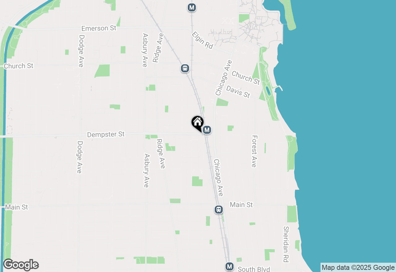 Map of 812 Dempster Street, Evanston, IL 60202