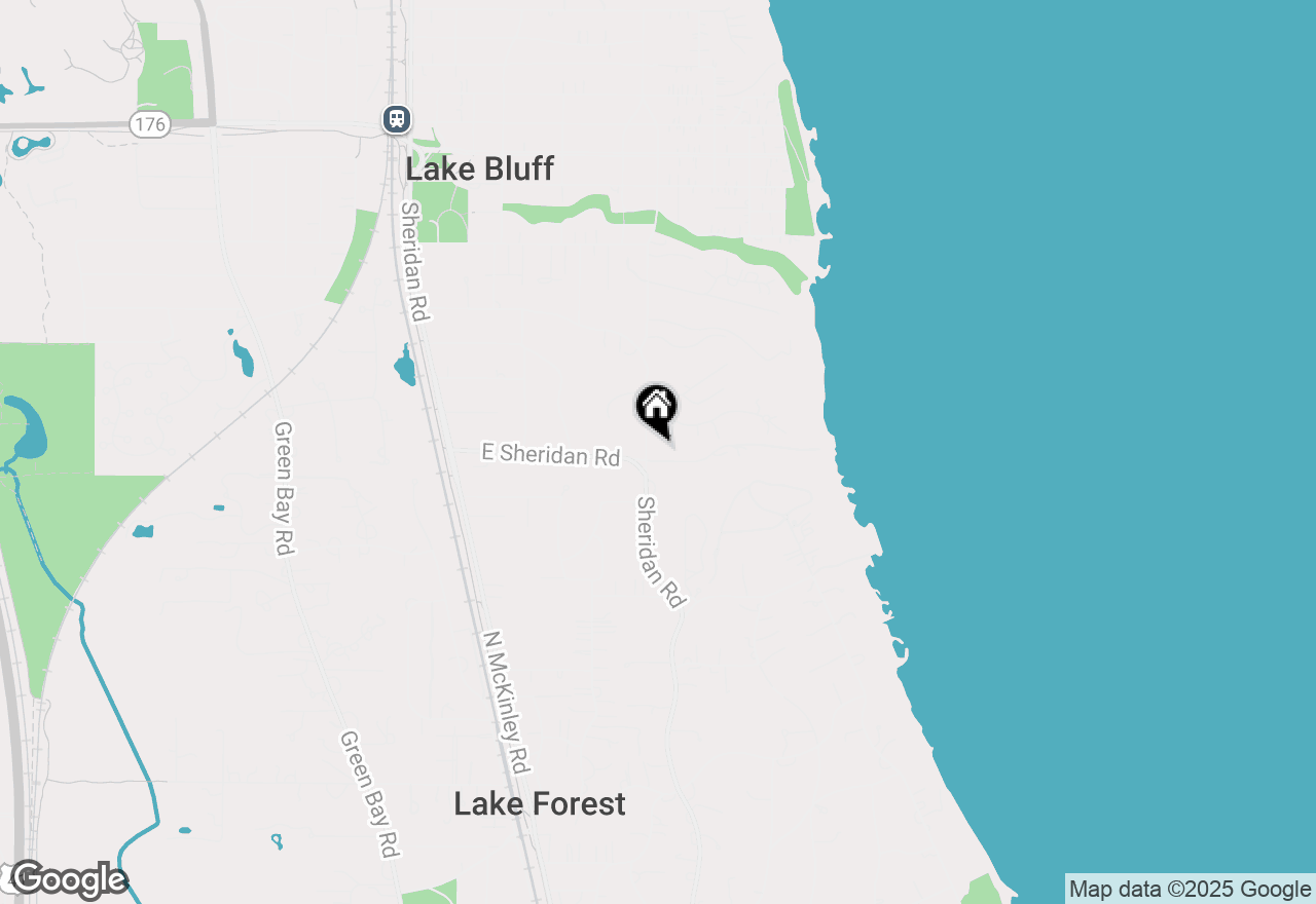 Map of 500 Cambridge Road, Lake Bluff, IL 60044