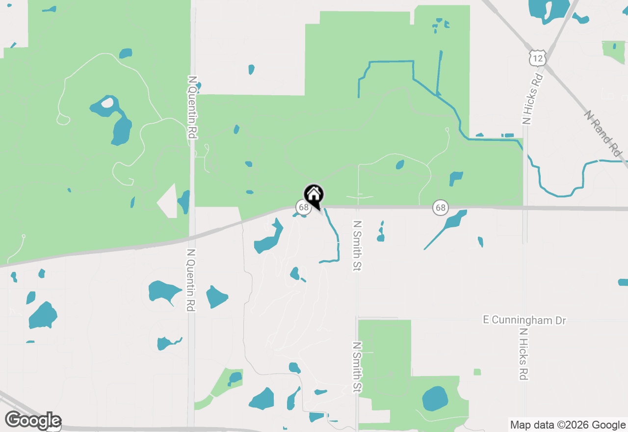 Map of 1568 N Saint Marks Place, Palatine, IL 60067