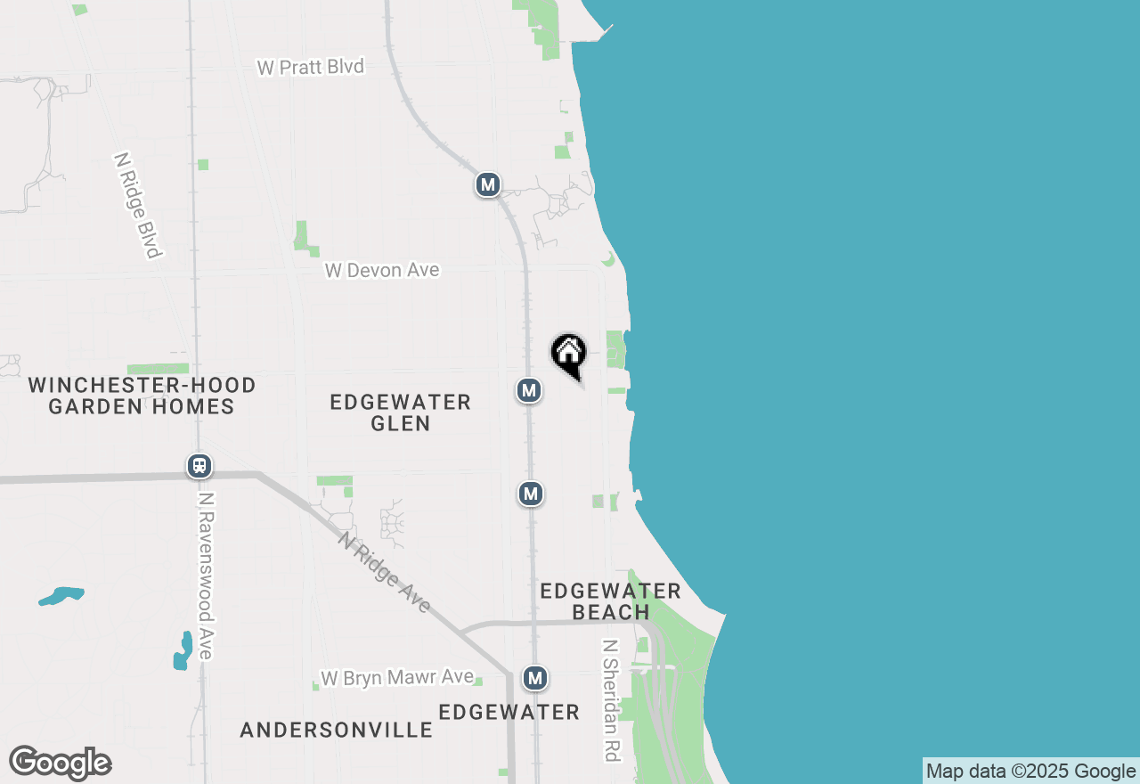 Map of 6150 N Kenmore Avenue #5D, Chicago, IL 60660