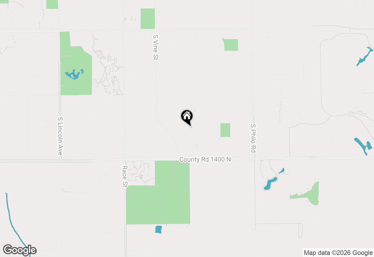 Map of 2304 E Shurts Circle, Urbana, IL 61801