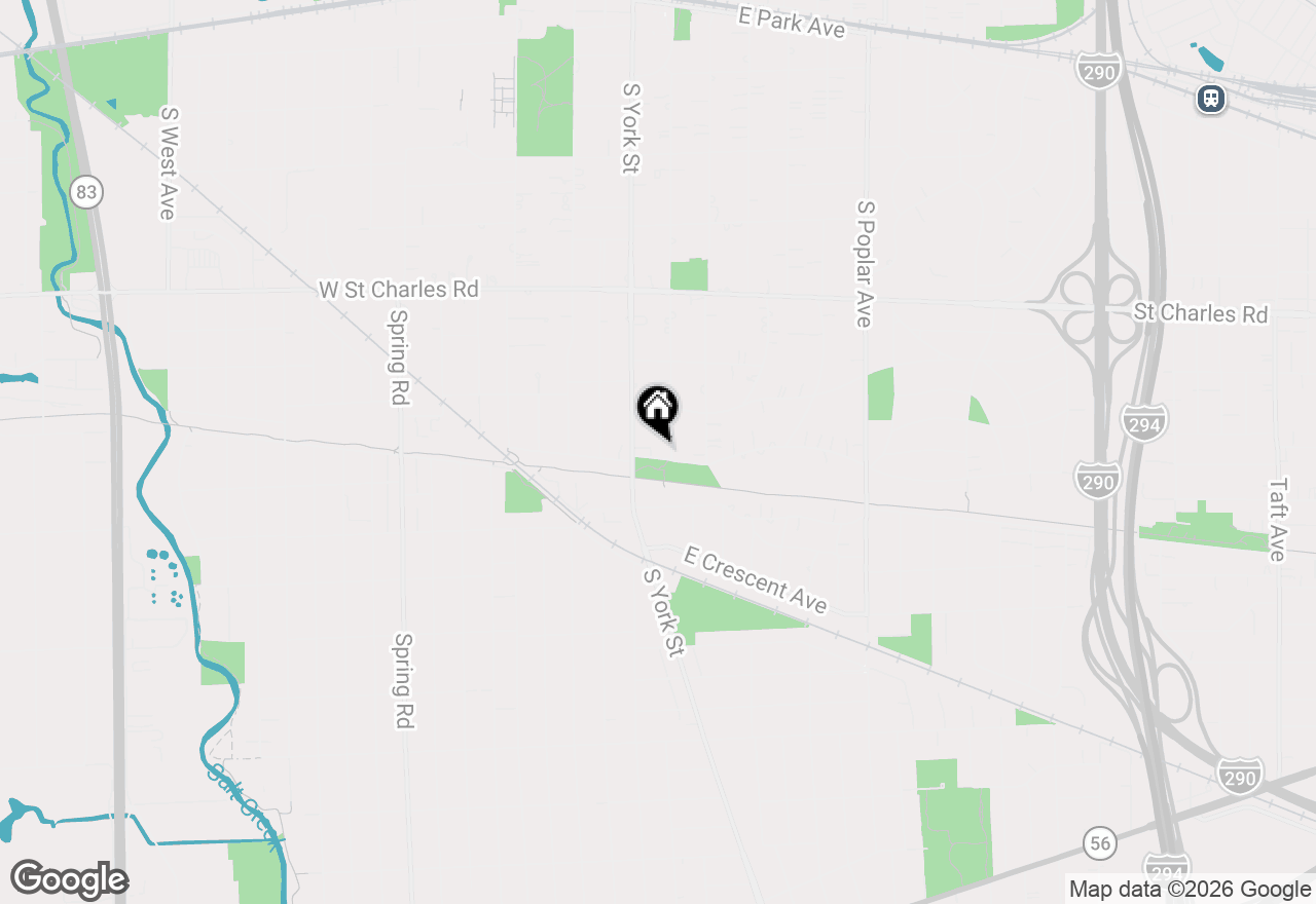 Map of 500 S Kenilworth Avenue, Elmhurst, IL 60126