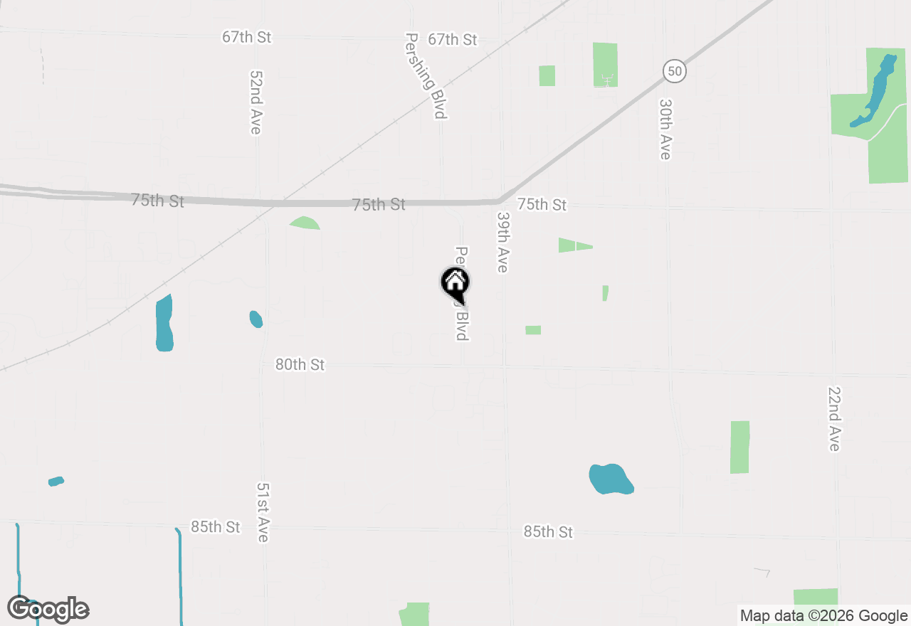 Map of 7842 Pershing Blvd, Kenosha, WI 53142