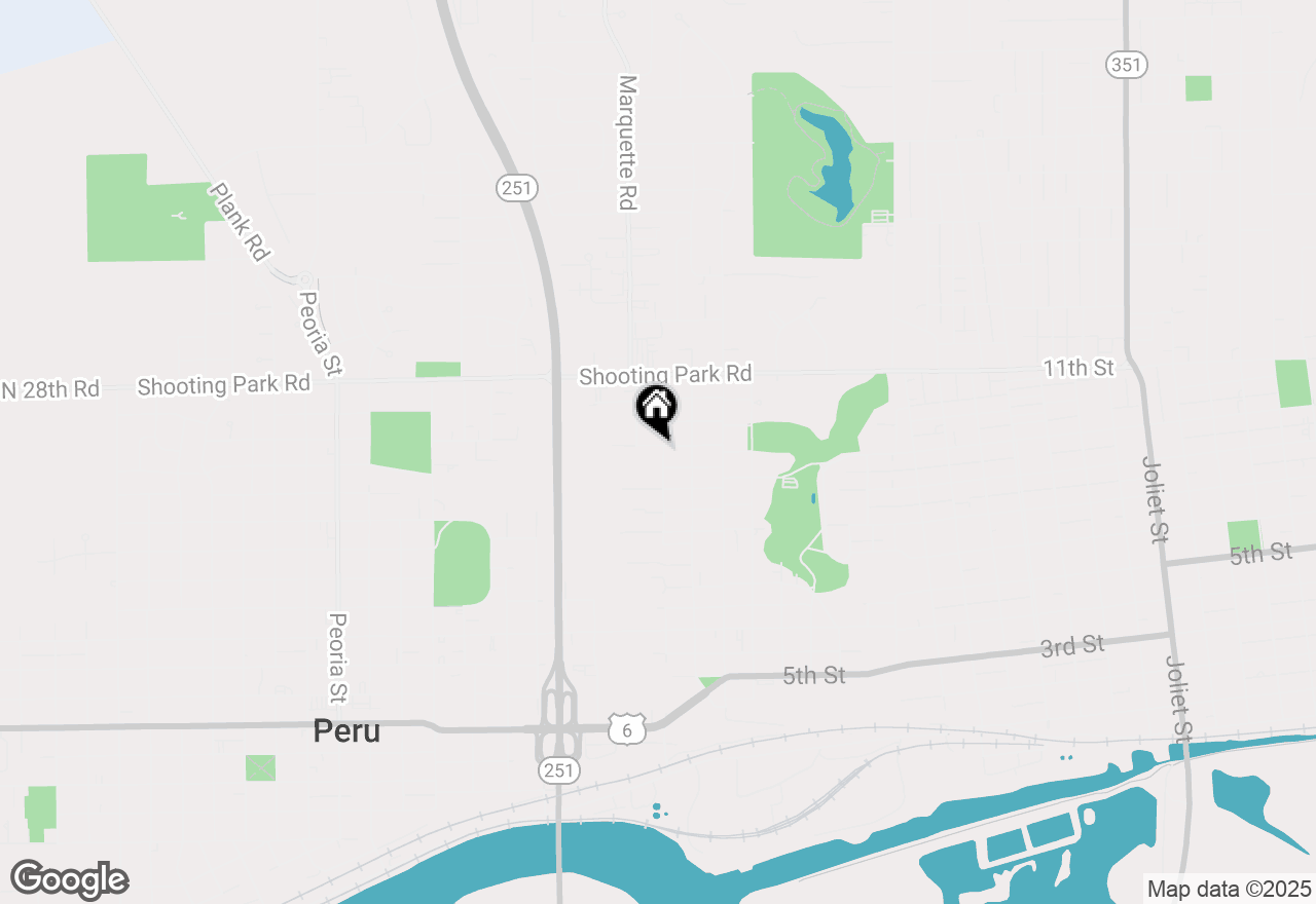 Map of 814 14th Street, Peru, IL 61354