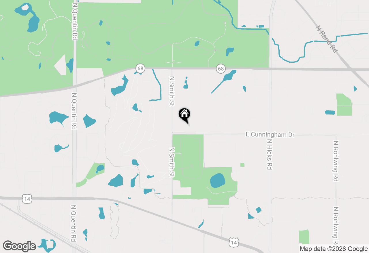 Map of 127 W King Henry Court, Palatine, IL 60067