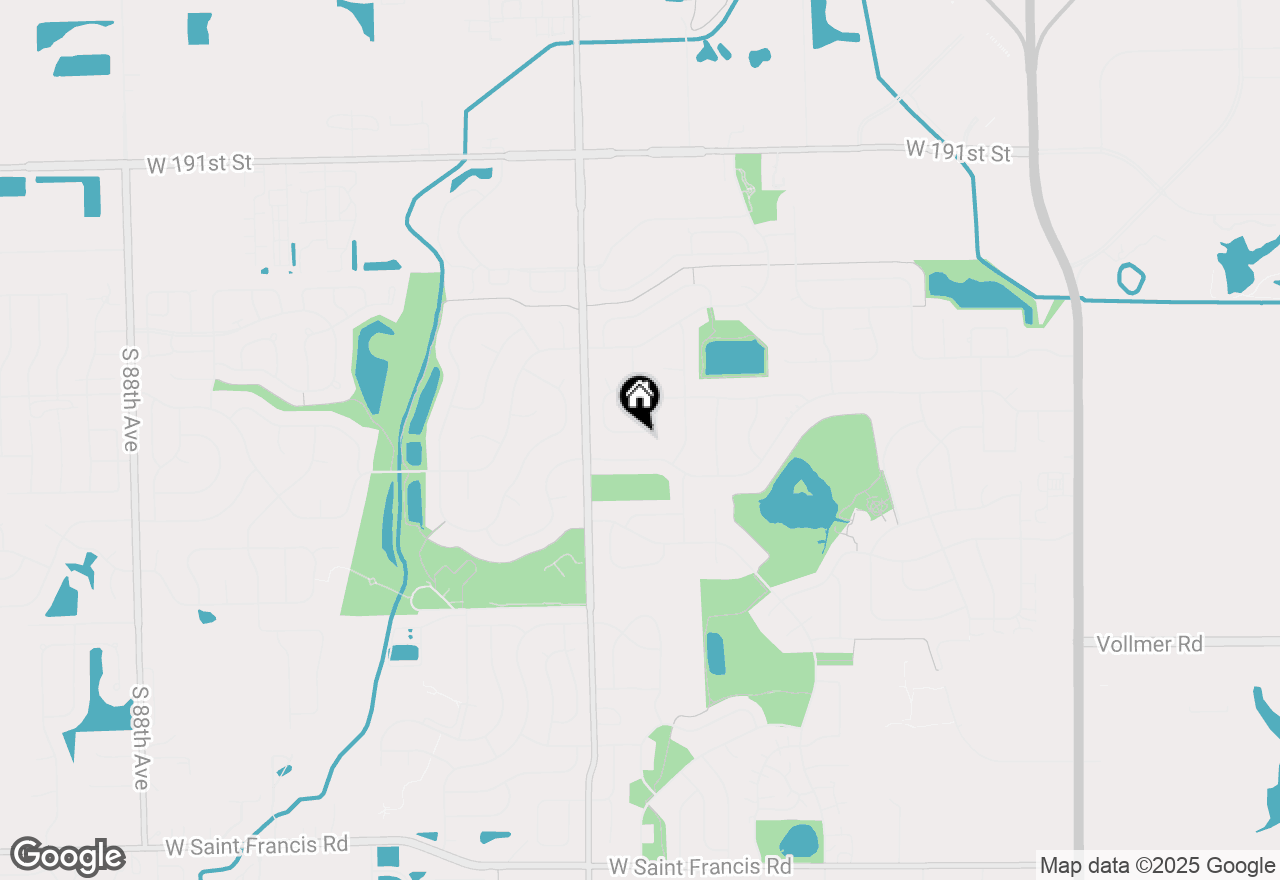 Map of 19522 Southfield Lane, Tinley Park, IL 60487