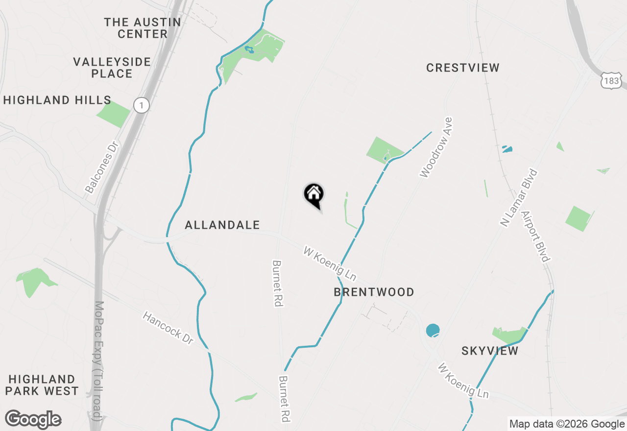 Map of 1912 Romeria Dr #B, Austin, TX 78757