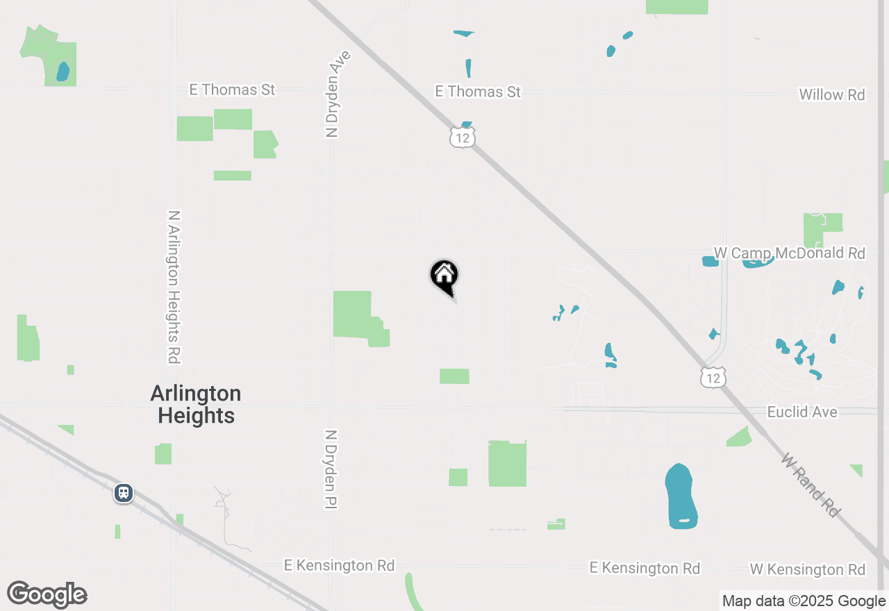 Map of 907 N Wilshire Lane, Arlington Heights, IL 60004