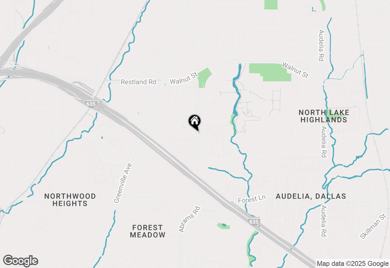 Map of 12502 Burninglog Lane, Dallas, TX 75243