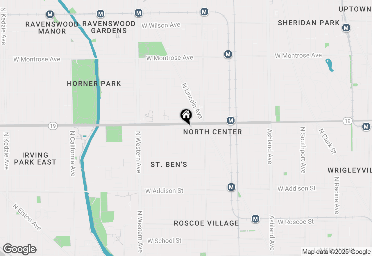 Map of 3946 N Hoyne Avenue #3N, Chicago, IL 60618