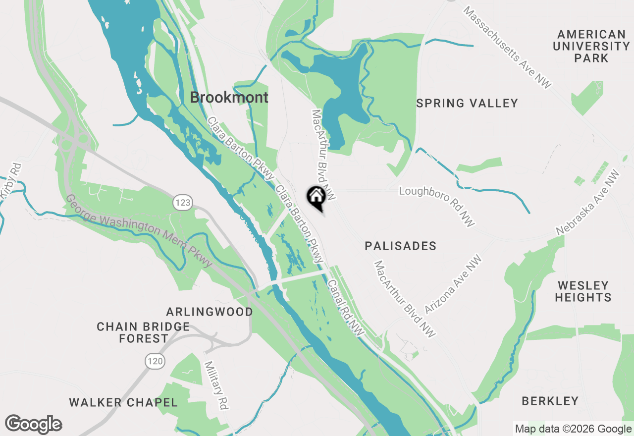 Map of 5801 Potomac Avenue Nw, Washington, DC 20016