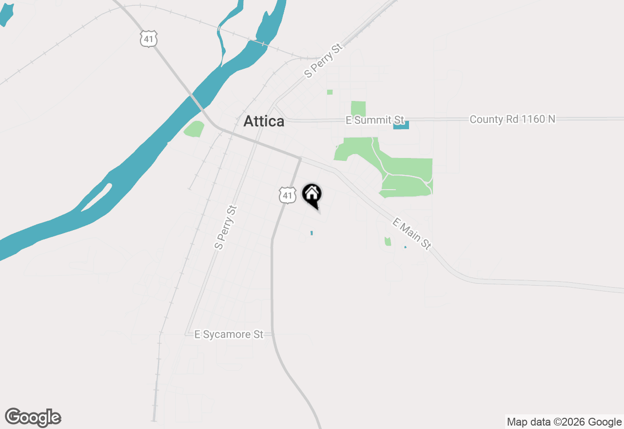 Map of 504 E Pike Street, Attica, IN 47918