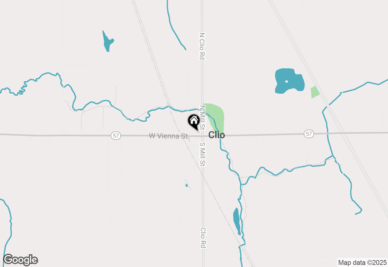 Map of 156 W Vienna Street, Clio, MI 48420