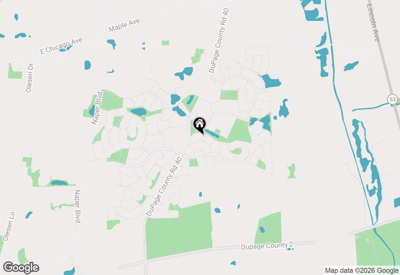 Map of 2315 Ridgewood Road, Lisle, IL 60532