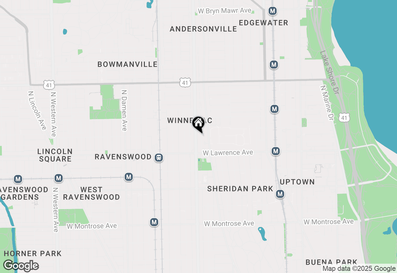 Map of 4859 N Ashland Avenue #2W, Chicago, IL 60640