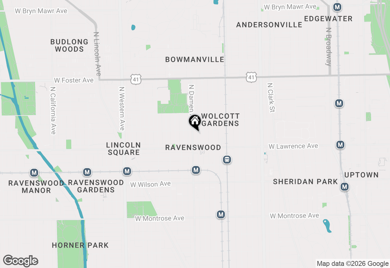 Map of 4847 N Damen Avenue #3, Chicago, IL 60625