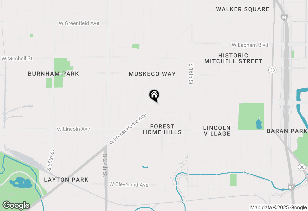 Map of 2052 W Forest Home Ave, Milwaukee, WI 53215
