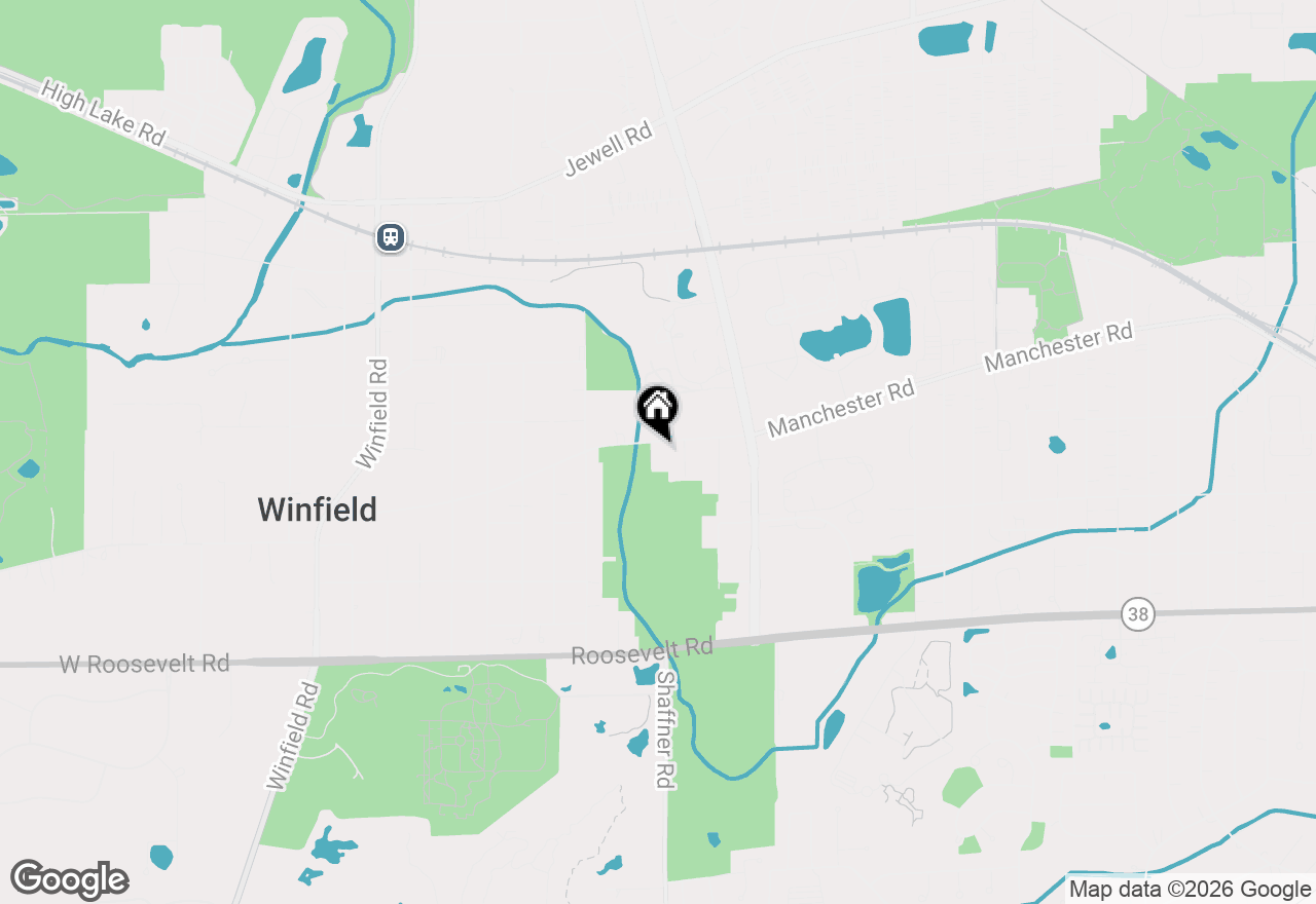 Map of 27W015 Manchester Road, Winfield, IL 60190