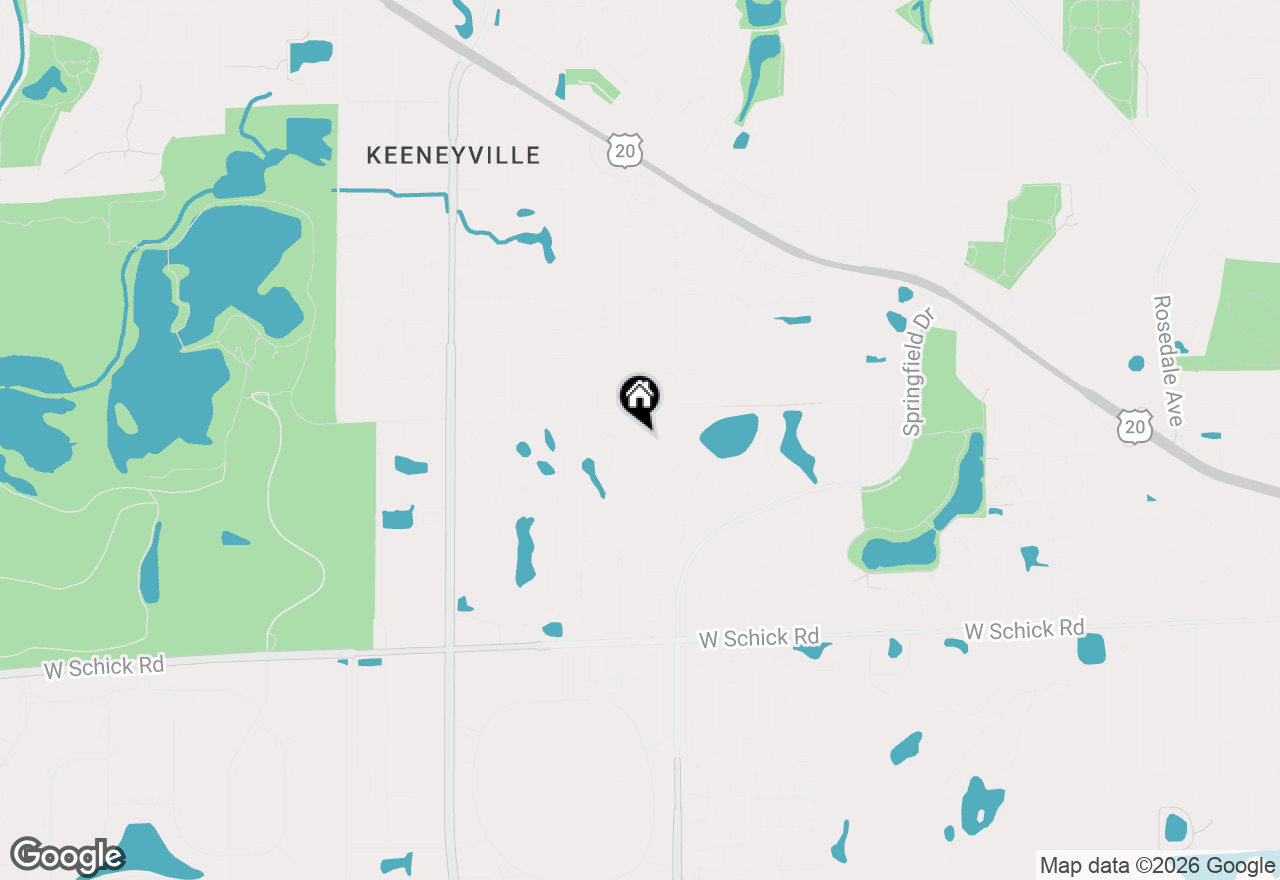 Map of 112 N Bristol Drive, Bloomingdale, IL 60108