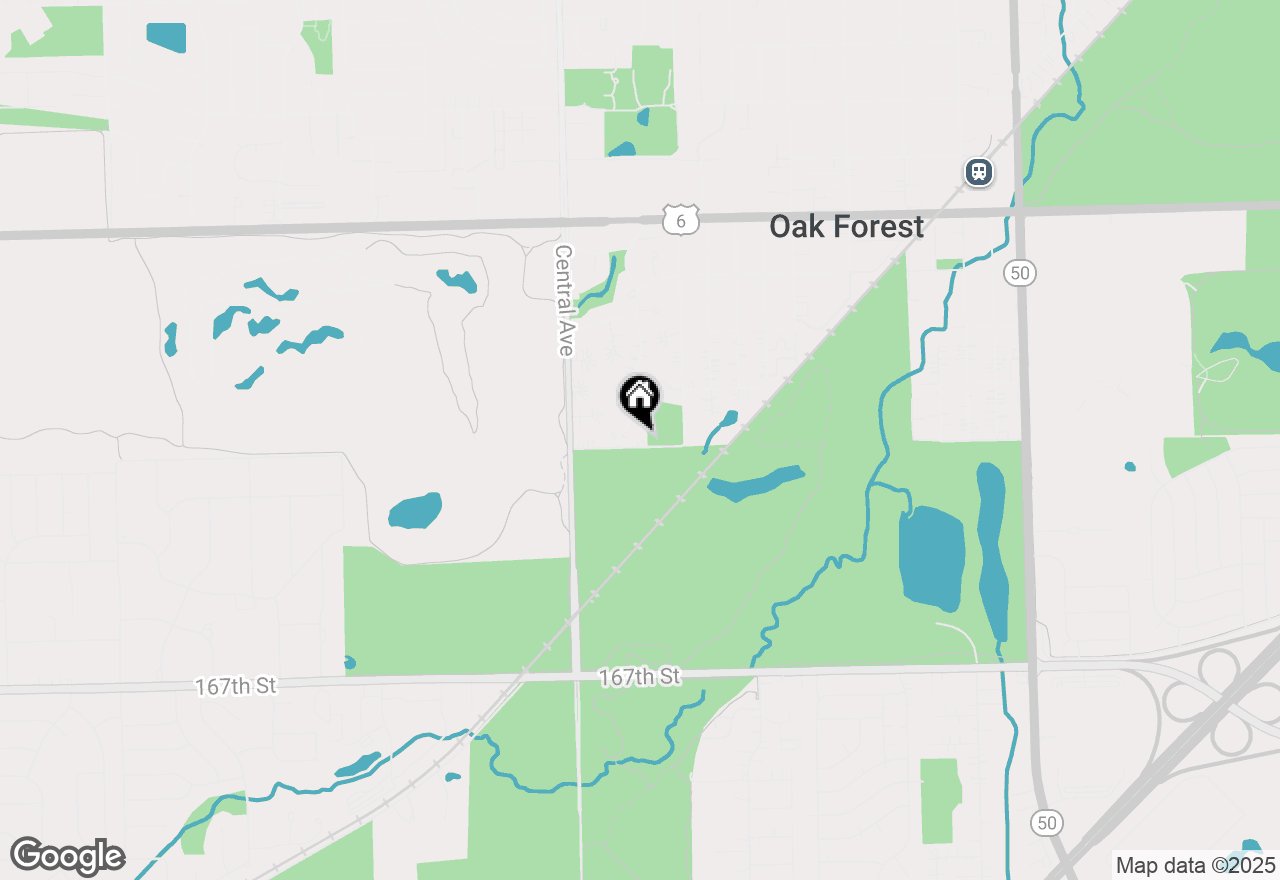 Map of 5432 163rd Street, Oak Forest, IL 60452