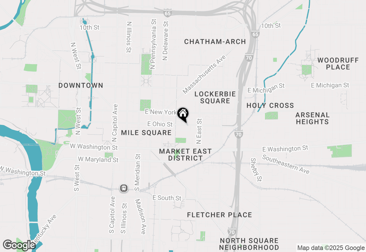 Map of 355 E Ohio Street #111, Indianapolis, IN 46204
