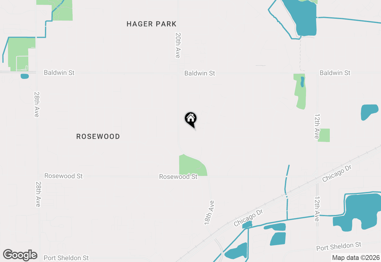 Map of 1908 Elizabeth Lane, Jenison, MI 49428