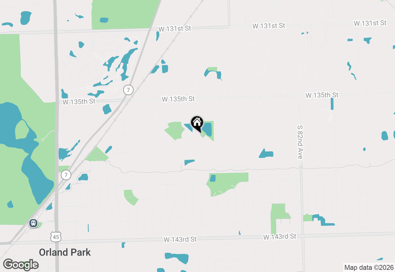 Map of 13708 S 88th Avenue, Orland Park, IL 60462