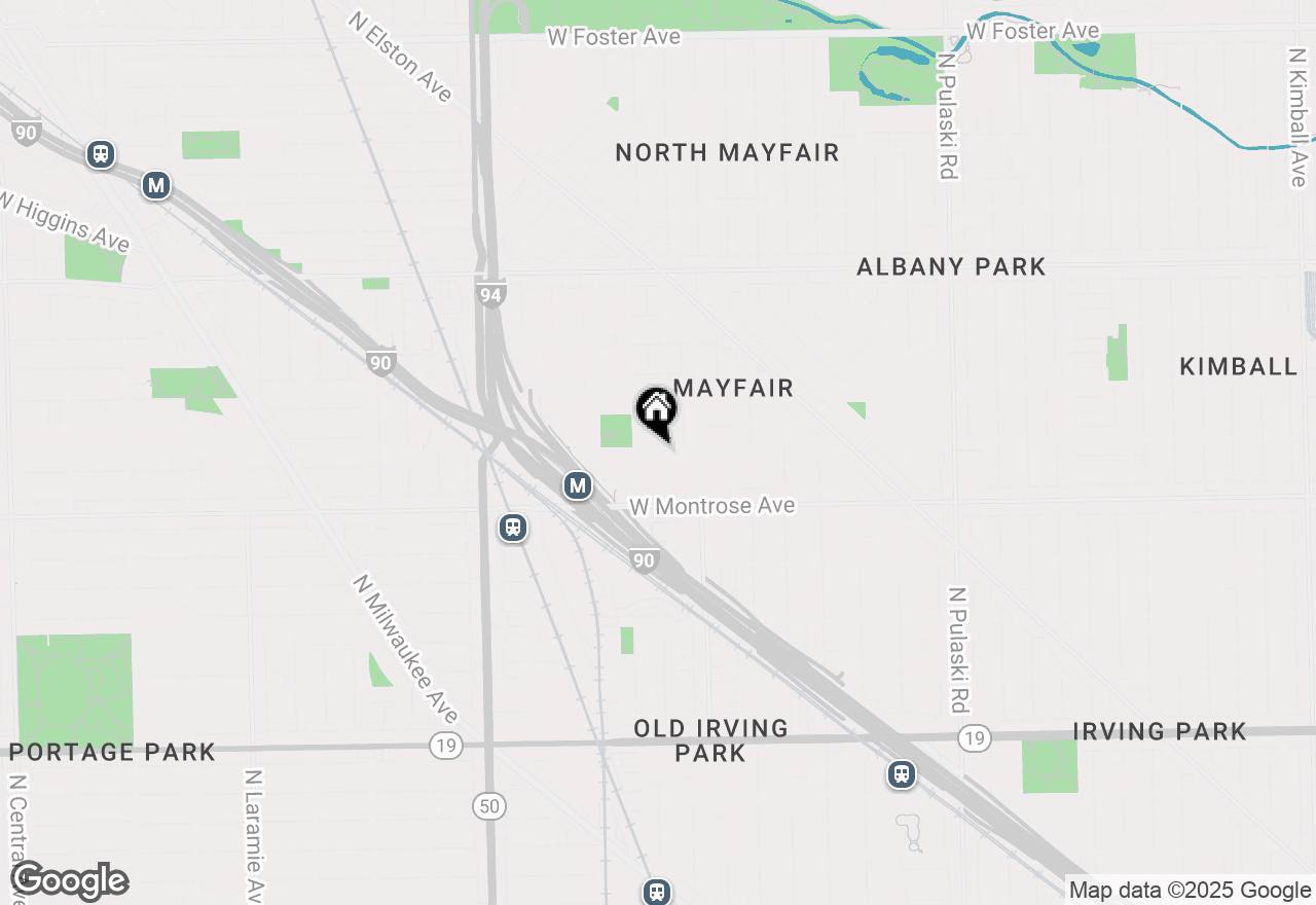 Map of 4447 W Sunnyside Avenue #1, Chicago, IL 60630