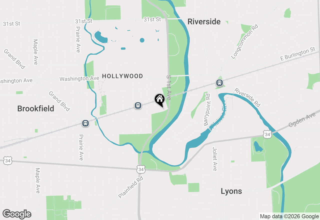 Map of 192 Waubansee Road, Riverside, IL 60546