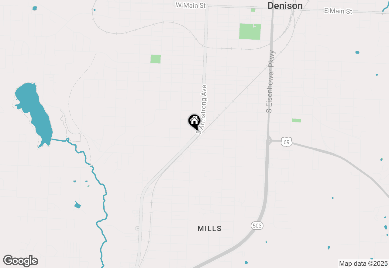 Map of 1513 S Armstrong Avenue, Denison, TX 75020