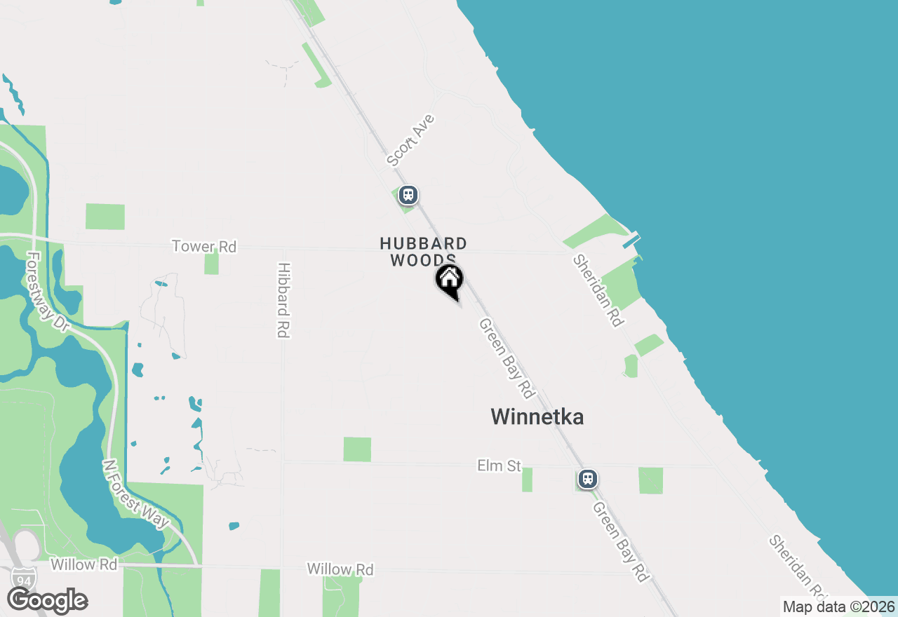 Map of 792 Walden Road, Winnetka, IL 60093
