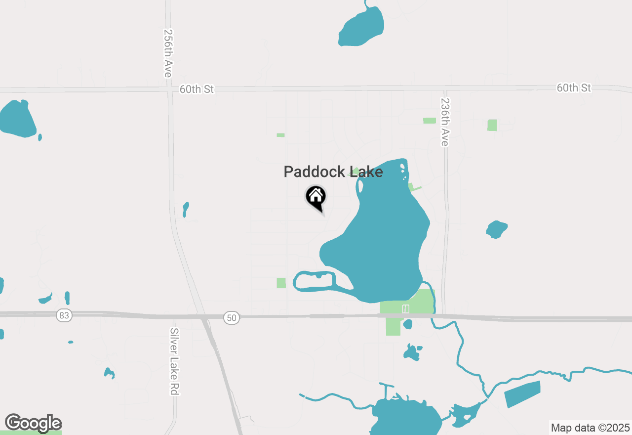 Map of 24514 68th Street, Paddock Lake, WI 53168