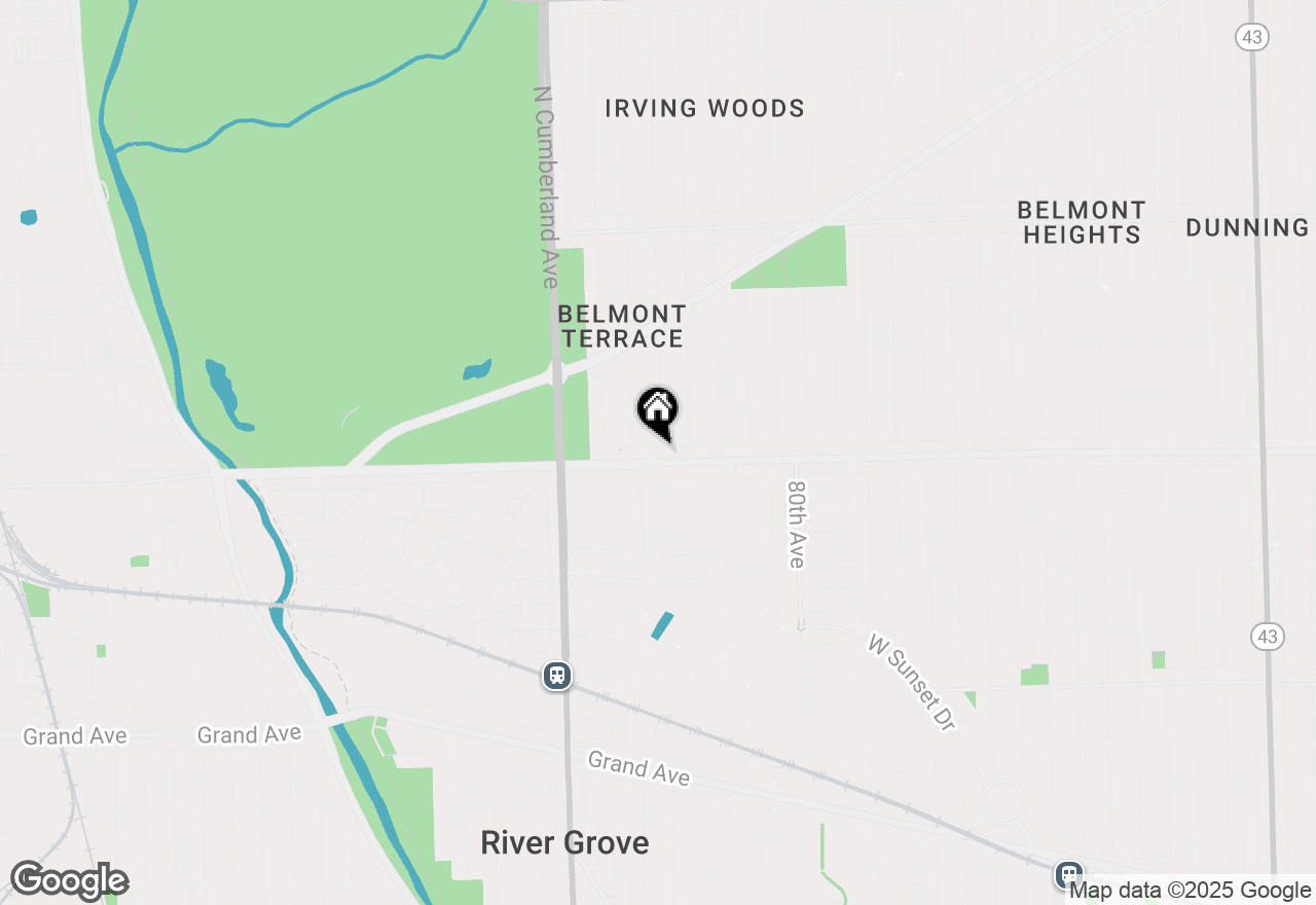Map of 8216 W Belmont Avenue #2N, Chicago, IL 60634