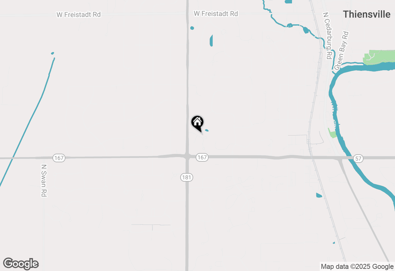 Map of 7582 W Heron Pond Dr, Mequon, WI 53092