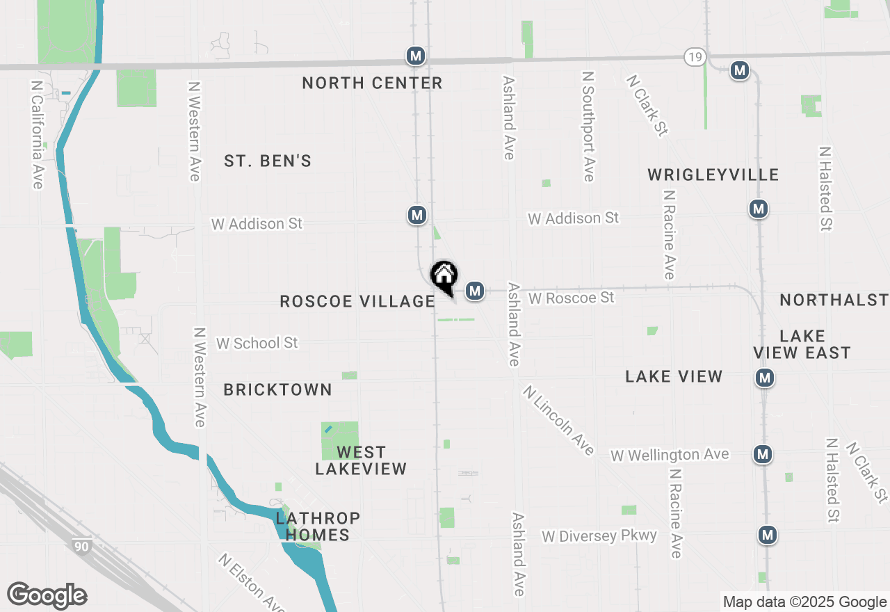 Map of 1749 W Roscoe Street #1, Chicago, IL 60657