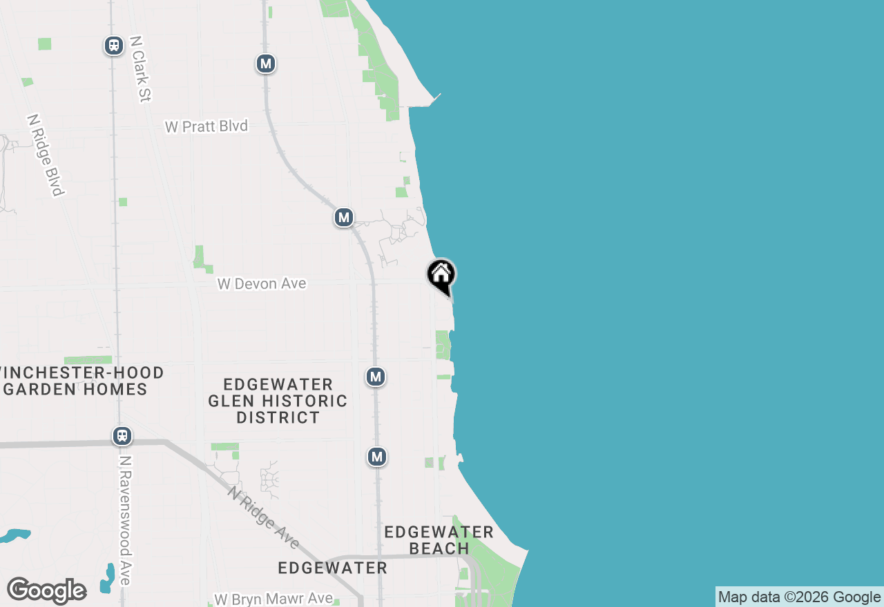 Map of 6325 N Sheridan Road #1906, Chicago, IL 60660