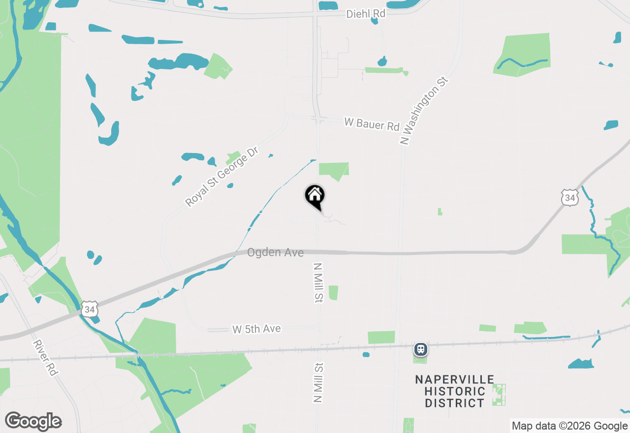 Map of 1103 N Mill Street #104, Naperville, IL 60563