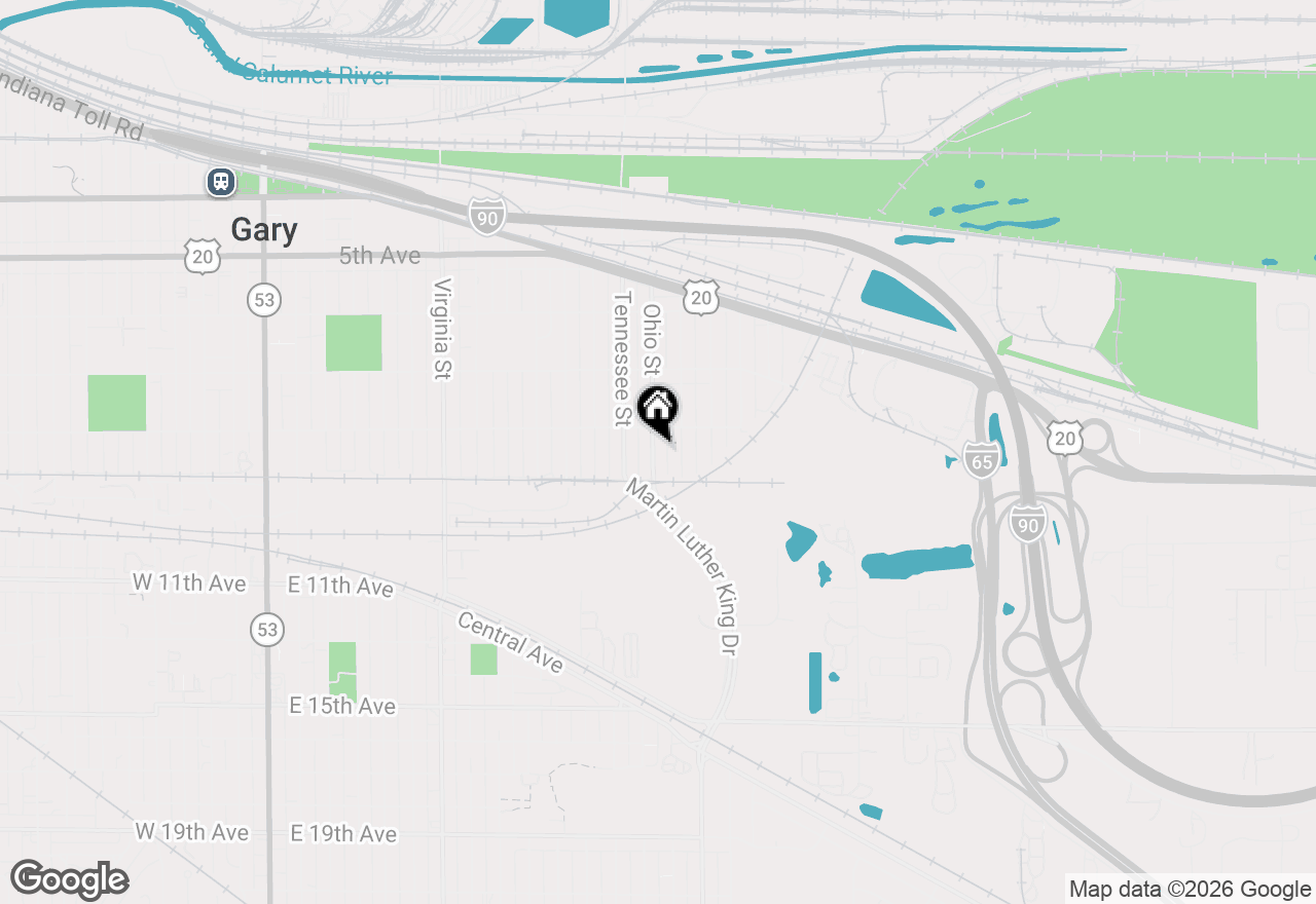 Map of 864 Ohio Street, Gary, IN 46402
