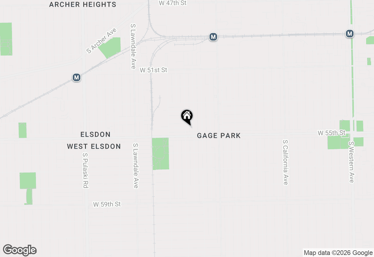 Map of 5433 S Homan Avenue, Chicago, IL 60632