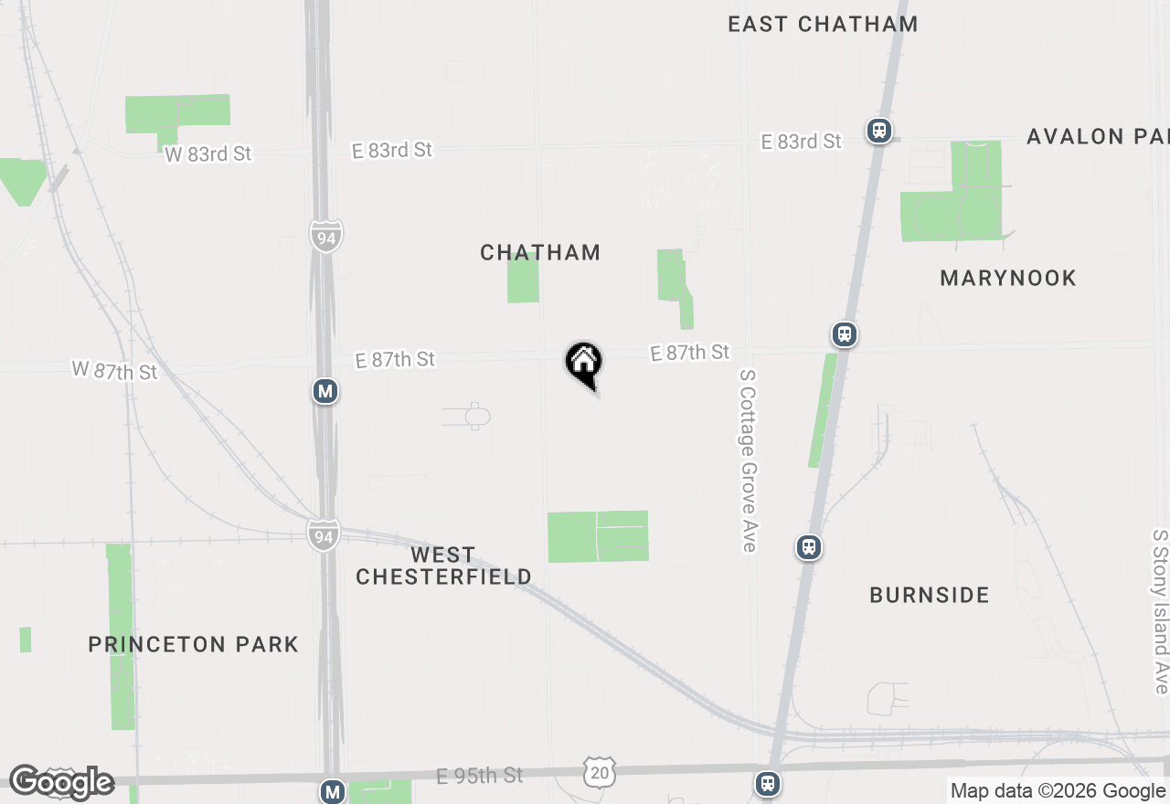 Map of 448 E 88th Street, Chicago, IL 60619