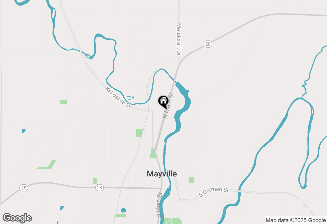 Map of 535 N Main Street, Mayville, WI 53050