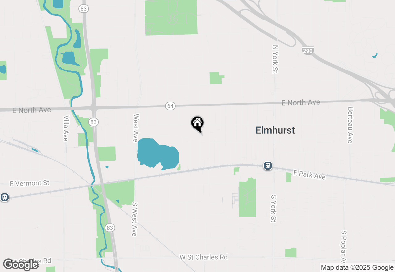 Map of 196 N Walnut Street, Elmhurst, IL 60126