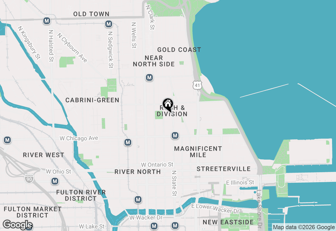 Map of 2 W Delaware Place #1105, Chicago, IL 60610