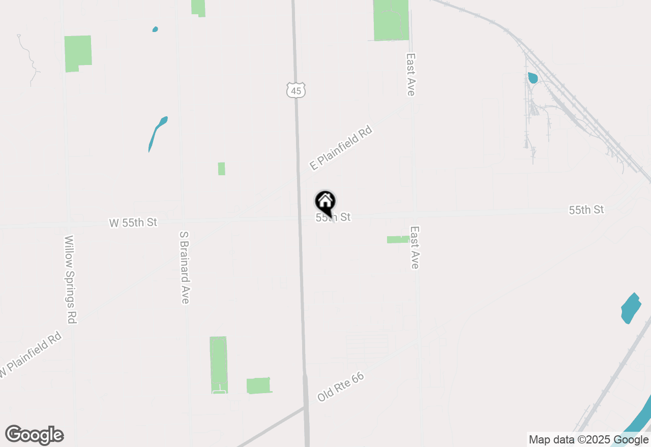 Map of 9901 W 55th Street, Countryside, IL 60525